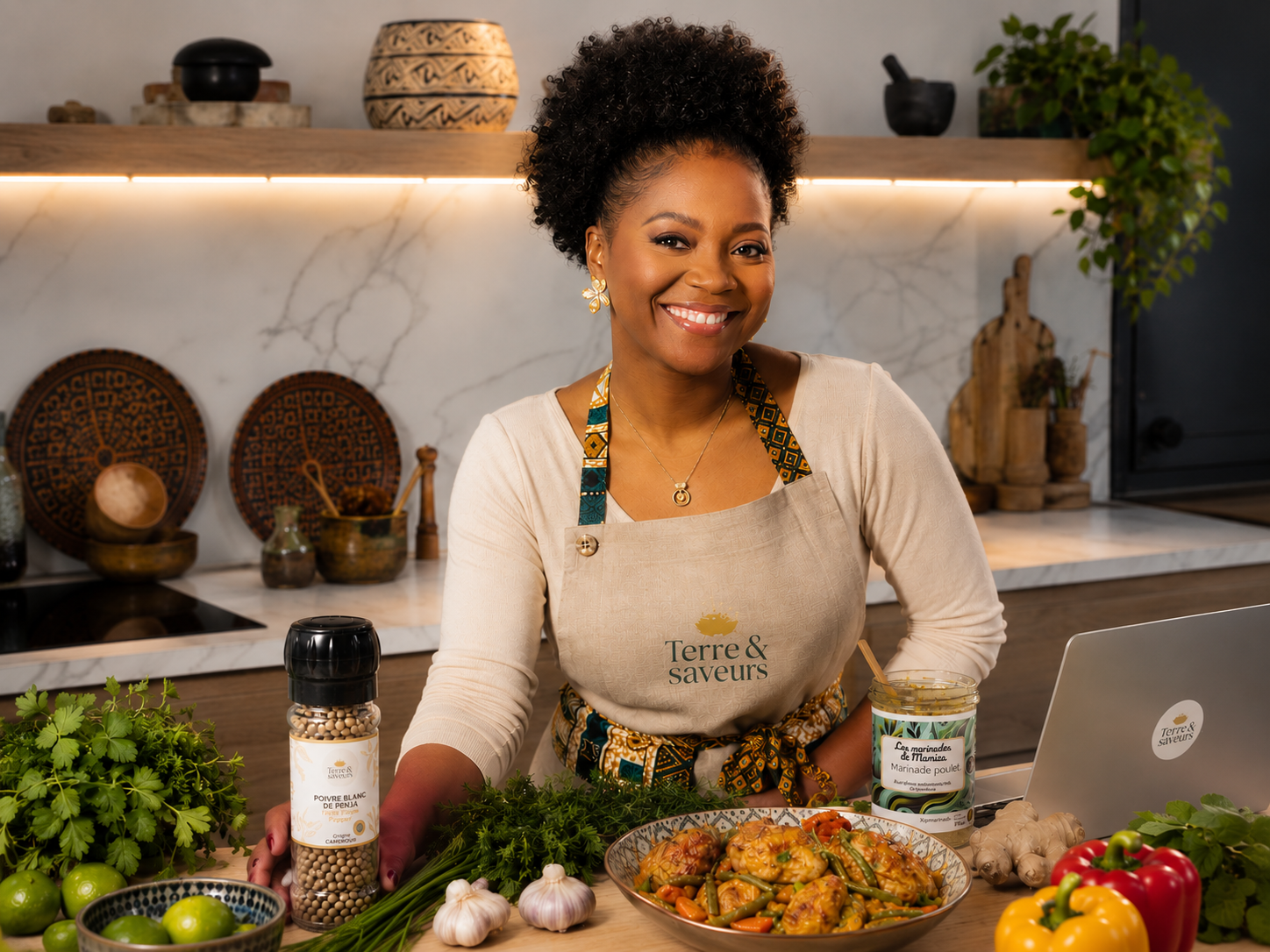 Laurence, fondatrice de la maison Terre et Saveurs